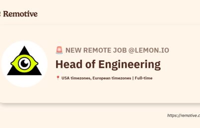 [Hiring] Head of Engineering @Lemon.io