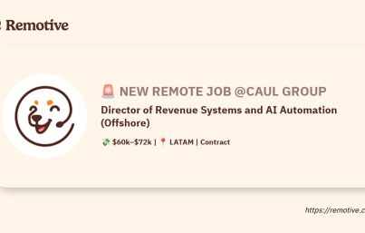 [Hiring] Director of Revenue Systems and AI Automation (Offshore) @Caul Group