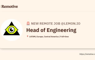 [Hiring] Head of Engineering @Lemon.io