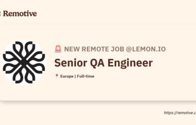 [Hiring] Senior QA Engineer @Lemon.io